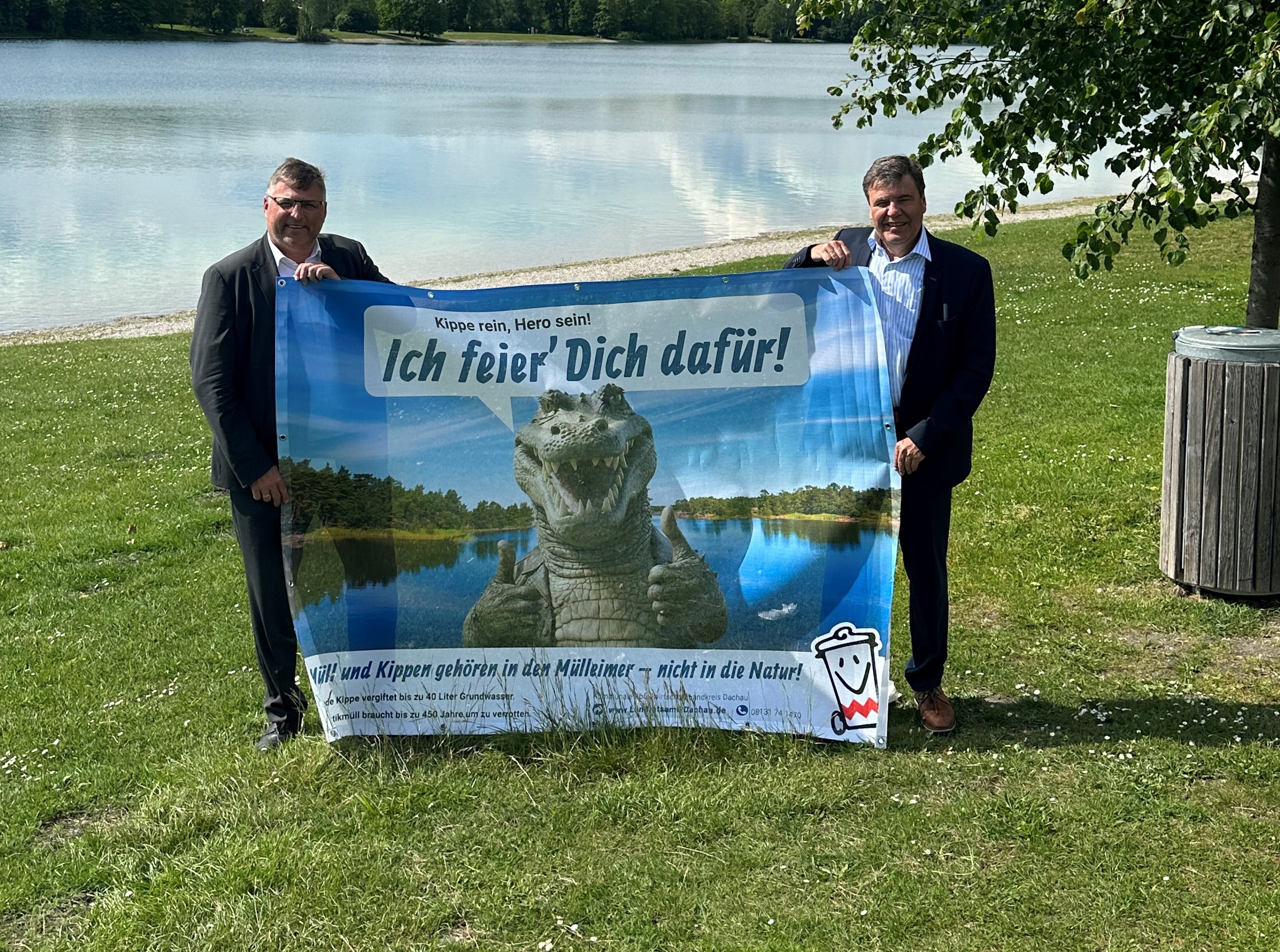 Anti-Littering-Kampagne auch am Karlsfelder See