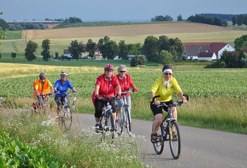 Radwandeln mit den Heiligen