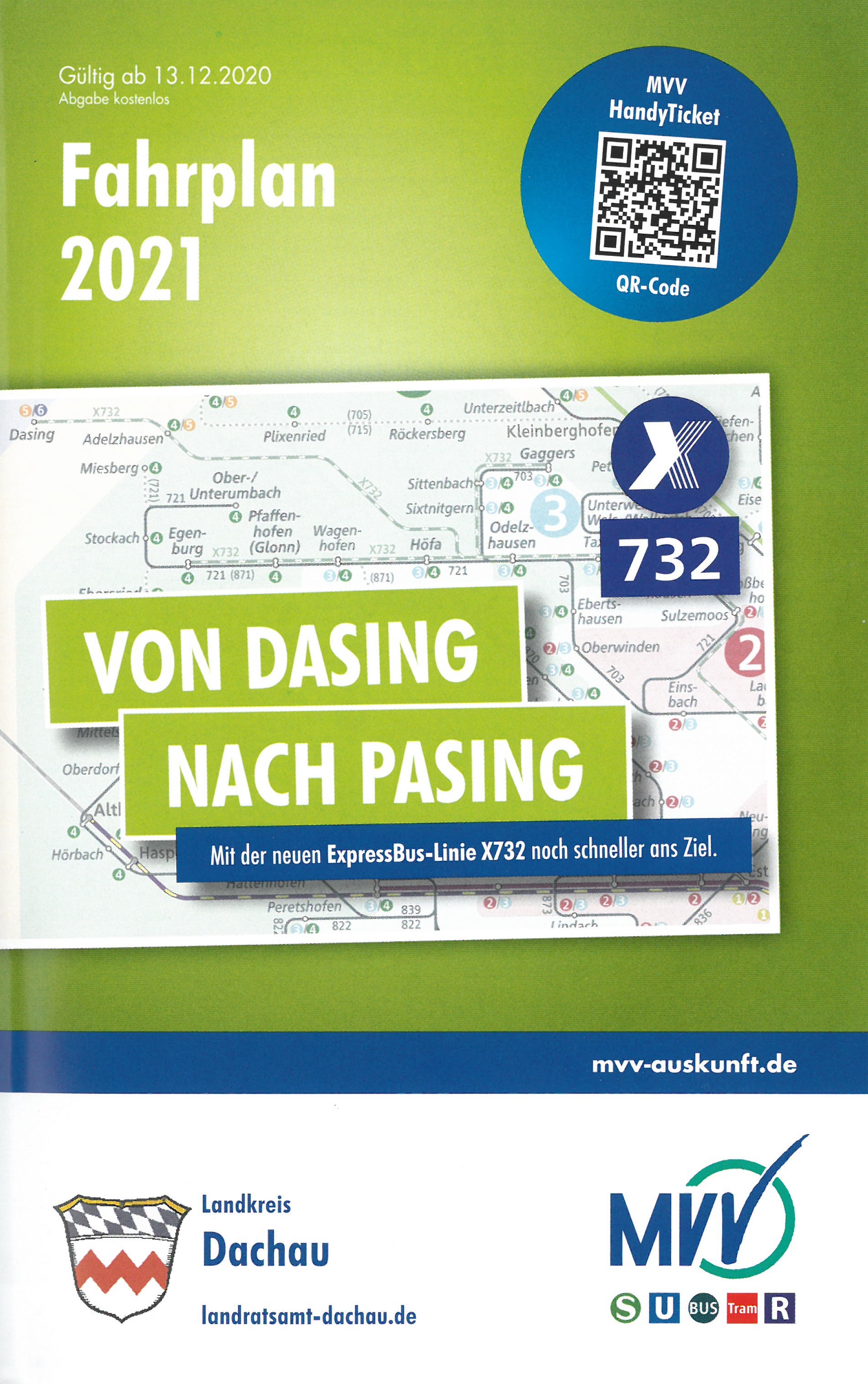 Neues Fahrplanheft für den Landkreis Dachau 2021